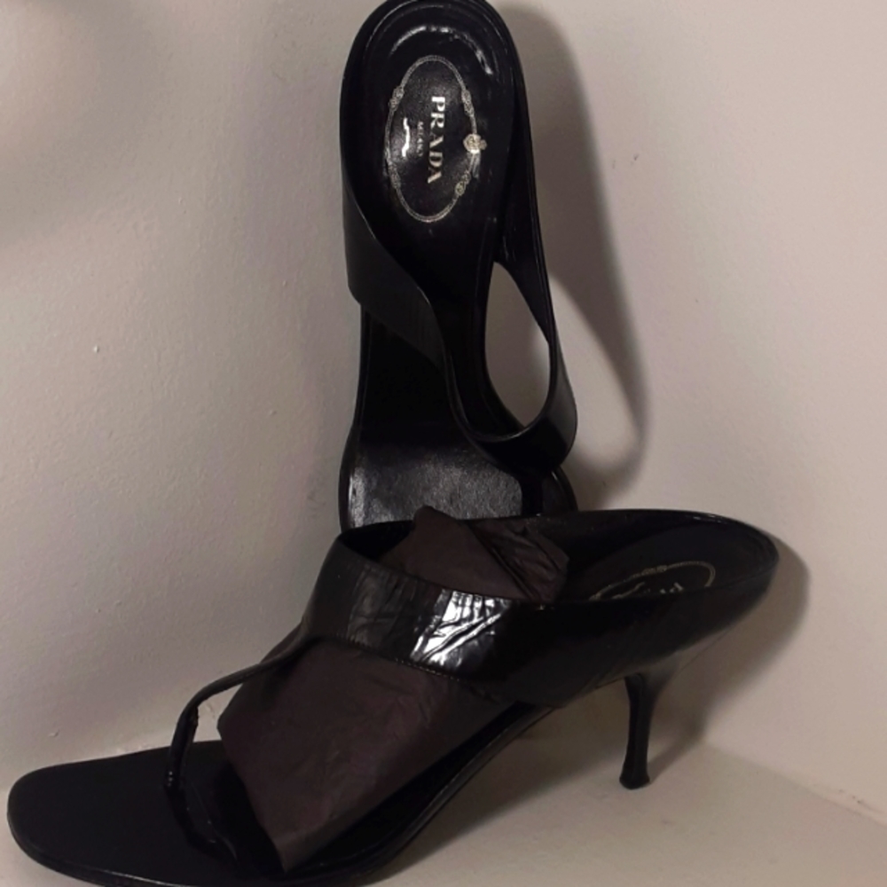 Prada kitten heel open toe